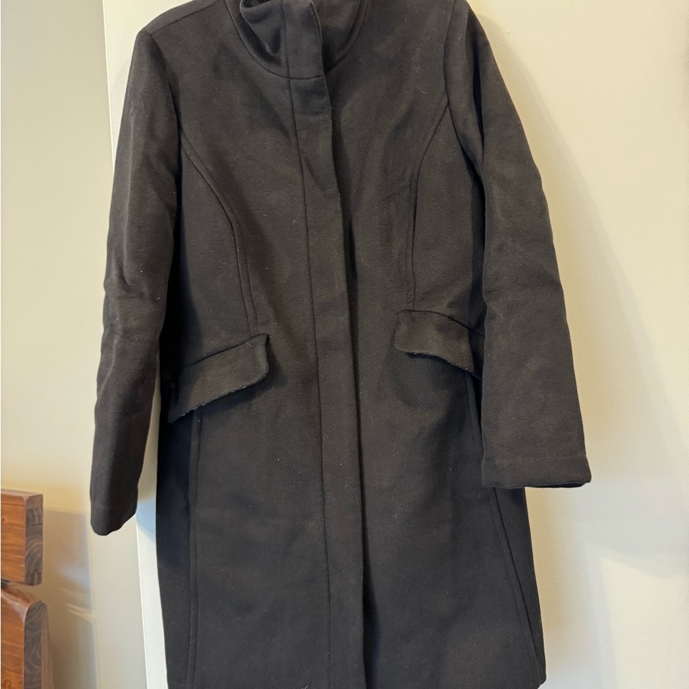 Cole Haan black wool car coat. SZ12 great condition.